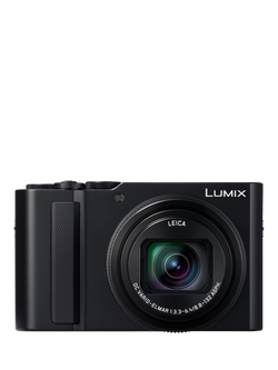 Panasonic Lumix DC-TZ300 Super Zoom Digital Camera, 4K Ultra HD, 20.1MP, 15x Optical Zoom, Wi-Fi, Bluetooth, 3” LCD Touch Screen, Black, Black