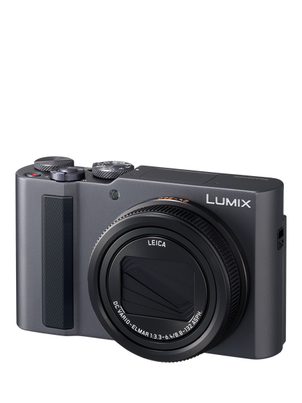 Panasonic Lumix DC-TZ300 Super Zoom Digital Camera, 4K Ultra HD, 20.1MP, 15x Optical Zoom, Wi-Fi, Bluetooth, 3” LCD Touch Screen, Silver - view 2, Silver