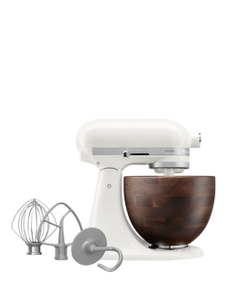 KitchenAid Artisan Designed Wood Bowl Food Mixer, 4.7L, Porcelain White - view 2, Porcelain White
