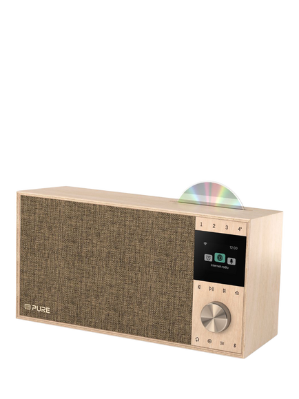 Pure Evoke Home II DAB/DAB+/FM/Internet Bluetooth All-in-One Music System with Remote Control - view 2, Birch