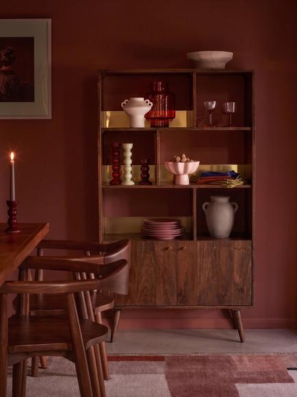 Swoon Fresco Shelving Unit, Brown - view 2, Brown Mango Wood