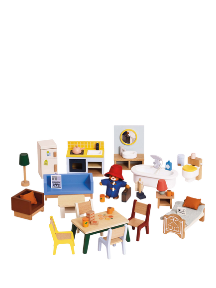 Le Toy Van Paddington Doll & 35-Piece Furniture Set, Multi