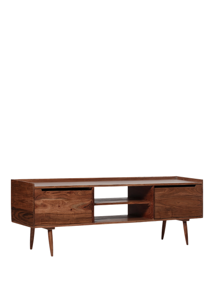 Swoon Southwark Acacia Wood Media Unit, Dark Brown, Dark Brown Acacia