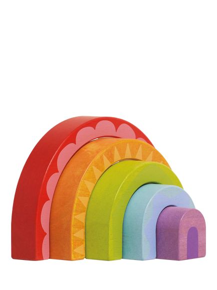 Le Toy Van Stacking Rainbow, FSC-Certified (Rubber Wood) - view 2, Multi