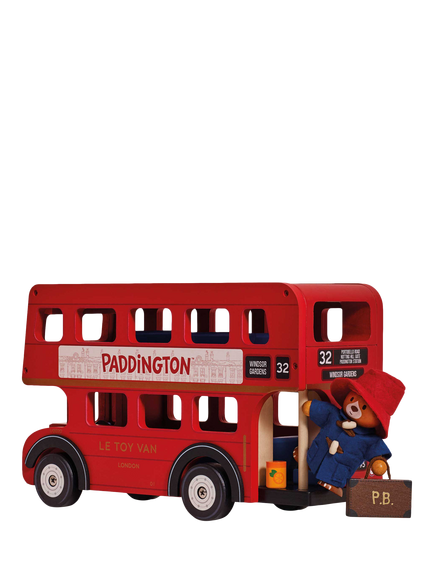 Le Toy Van Paddington Wooden Red London Bus - view 2, Multi