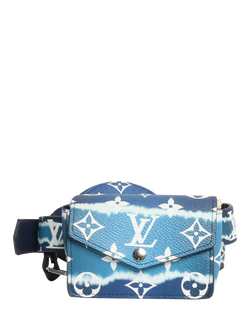 Pre-loved Louis Vuitton Escale Monogram Belt Pouch, Blue, Blue