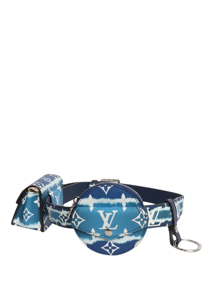Pre-loved Louis Vuitton Escale Monogram Belt Pouch, Blue - view 2, Blue