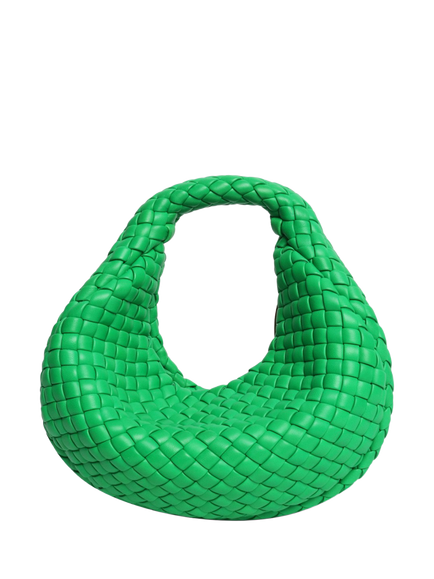Pre-loved Bottega Veneta Padded Jodie Intecciato Top Handle Bag, Green, Green