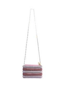 Pre-loved Rosantica Diamante Favilla Crossbody Bag, Purple - view 2, Purple