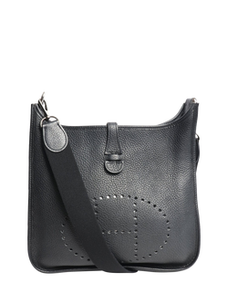 Pre-loved Hermès Evelyne Shoulder Bag, Black, Black
