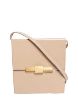 Pre-loved Bottega Veneta Leather Box Bag, Neutral, Neutral