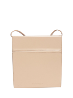 Pre-loved Bottega Veneta Leather Box Bag, Neutral - view 2, Neutral