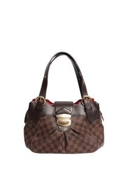 Pre-loved Louis Vuitton 2009 Damier Canvas Sistina Shoulder Bag, Brown, Brown