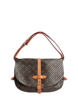 Pre-loved Louis Vuitton 2011 Monogram Flore Perforated Bag, Brown - view 2, Brown