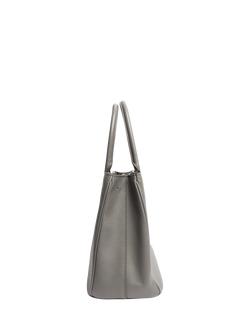 Pre-loved Prada Galleria Saffiano Leather Top Handle Bag, Grey - view 2, Grey