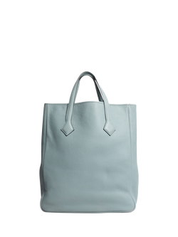 Pre-loved Hermès Leather Tote Bag, Blue, Blue