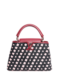 Pre-loved Louis Vuitton Capucines BB Shoulder Bag, Pink/Black, Pink/Black