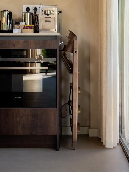 KAOS Klapp Highchair, Mocca Brown - view 2, Mocca Brown