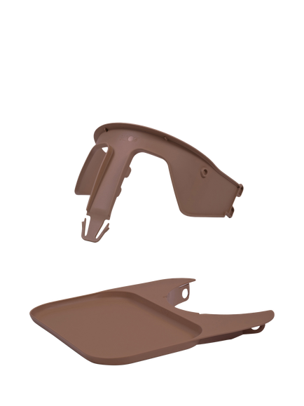 KAOS Klapp Safety Rail & Tray, Mocca Brown, Mocca Brown