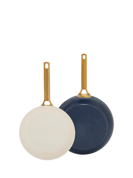 GreenPan Padova Reserve Ceramic Non-Stick Frying Pan Set, 2 Piece, Oxford Blue, Oxford Blue
