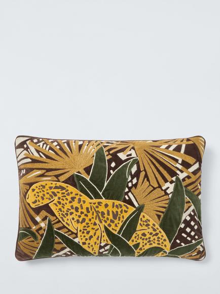 John Lewis Leonard Cushion, Khaki Green, Khaki Green
