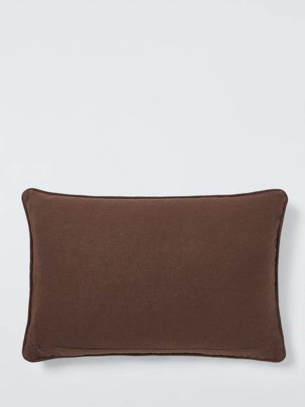 John Lewis Leonard Cushion, Khaki Green - view 2, Khaki Green