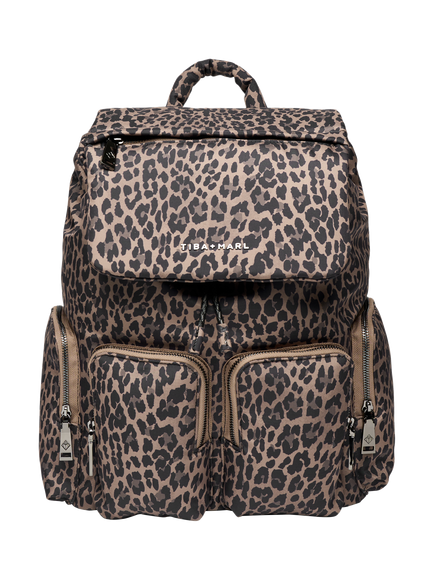 Tiba + Marl Alto Changing Backpack, Leopard, Leopard