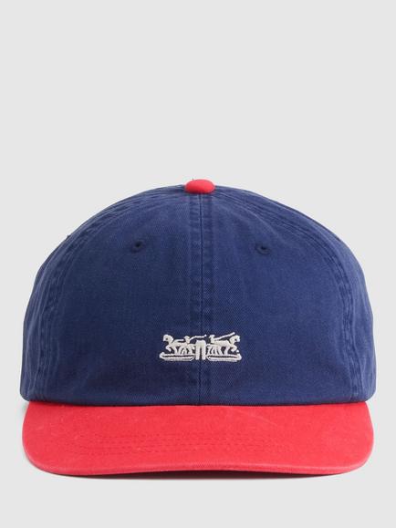 Levi's Rockridge Pure Cotton Dad Cap, Medieval Blue/Mars, Medieval Blue/Mars