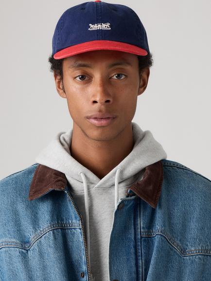 Levi's Rockridge Pure Cotton Dad Cap, Medieval Blue/Mars - view 2, Medieval Blue/Mars