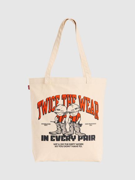 Levi's Graphic Tote Bag, Orange/Black, Orange/Black