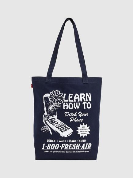Levi's Graphic Tote Bag, Navy/Ecru, Navy/Ecru