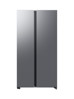 Samsung OUTLET Series 7 RS70F67QCTEU Freestanding 65/35 Smart American Fridge Freezer with SpaceMax™, Like New, Silver, Silver