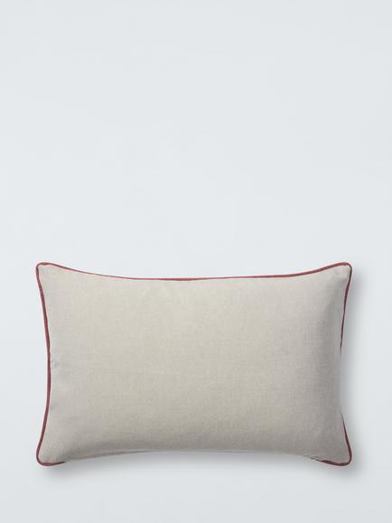 John Lewis x Sanderson Rose and Peony Rectangular Cushion, Multi - view 2, Multi Multi