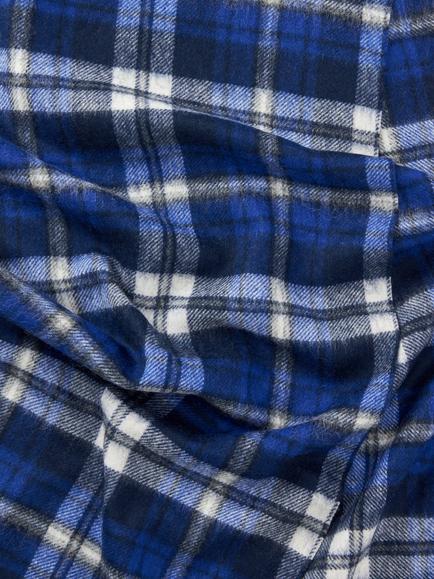 John Lewis Pure Wool Check Scarf, Multi - view 2, Multi