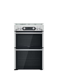 Hotpoint OUTLET HDM67G0C2CX/UK Gas Cooker, Like New, Silver, Silver