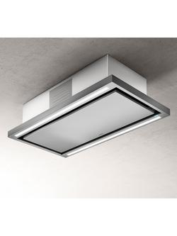 Elica OUTLET Cloud Seven 90cm Re-circulating Ceiling Cooker Hood, Like New, Stainless Steel, 