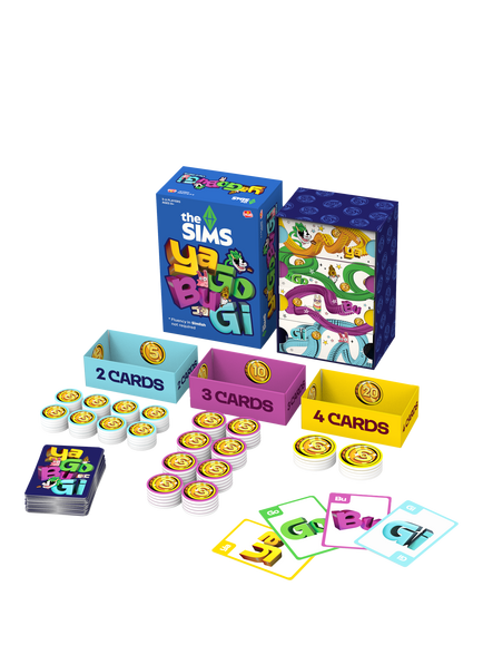 YaGoBuGi Sims Language Card Game - view 2, Blue Multi Blue