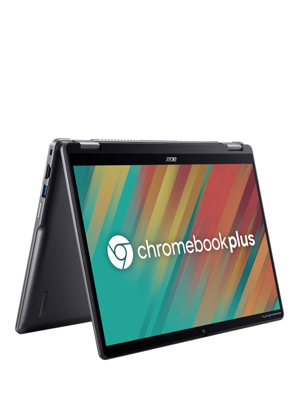 Acer Spin 514 Chromebook Plus Convertible Laptop, Intel Core 5 Processor, 8GB RAM, 256GB SSD, 14” WUXGA, Iron, Iron