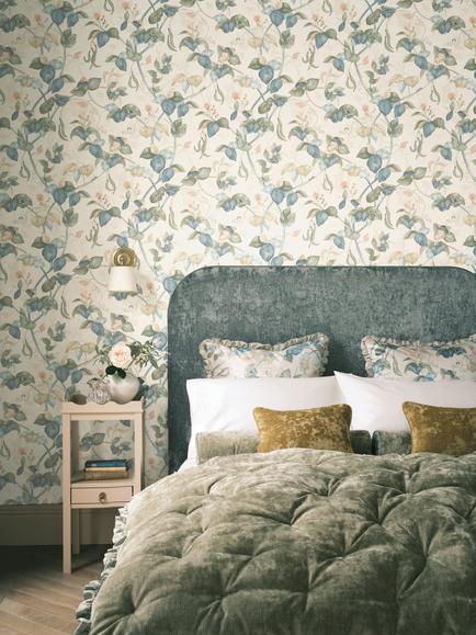 Osborne & Little Cupani Wallpaper - view 2, Aqua