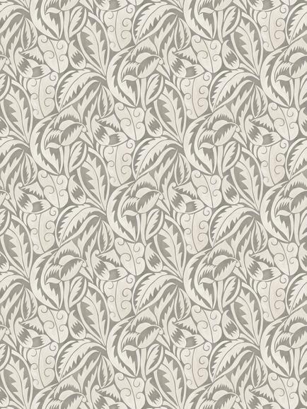Osborne & Little Dufy Leaf Wallpaper, Charcoal