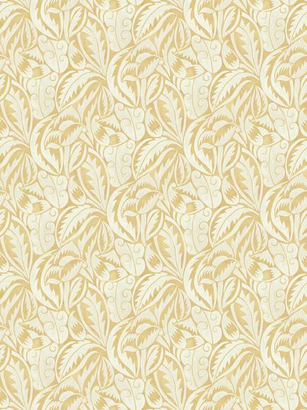Osborne & Little Dufy Leaf Wallpaper, Ochre