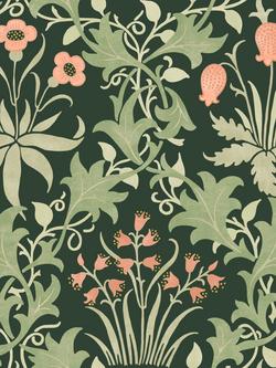 William Morris At Home Celandine Wallpaper, Forest
