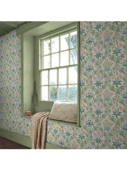 William Morris At Home Celandine Wallpaper - view 2, Spring Garden