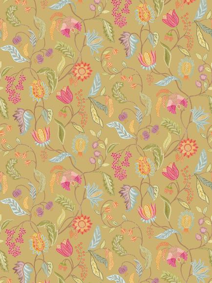 Osborne & Little Masino Metallic Wallpaper, Metallic Gold