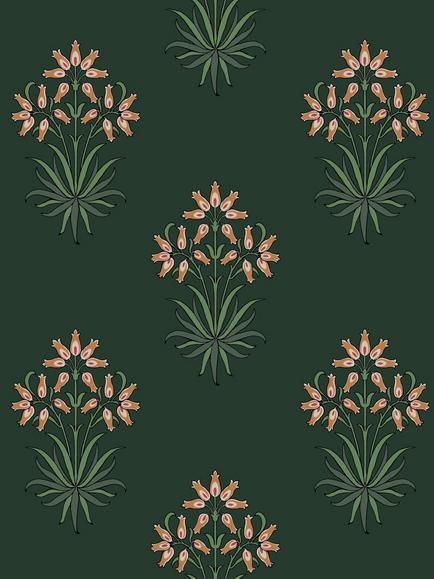 William Morris At Home Hyacinth Flower Wallpaper, Forest