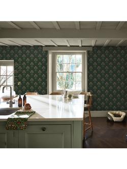 William Morris At Home Hyacinth Flower Wallpaper - view 2, Forest