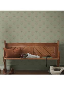 William Morris At Home Hyacinth Flower Wallpaper - view 2, Peony/ Sage
