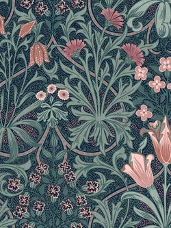 William Morris At Home Woodland Weeds Wallpaper, Midnight
