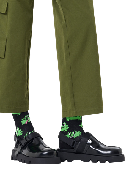 Happy Socks Frog Print, One Size - view 2, Black
