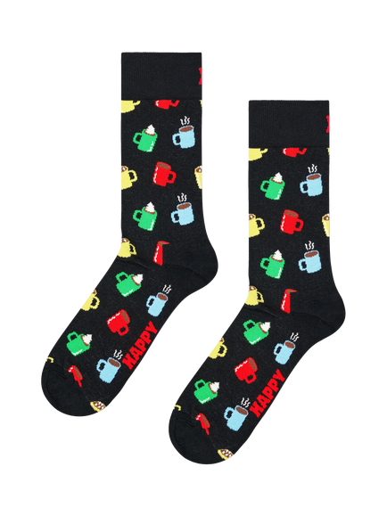 Happy Socks Cotton Blend Hot Chocolate Socks, Navy, Navy